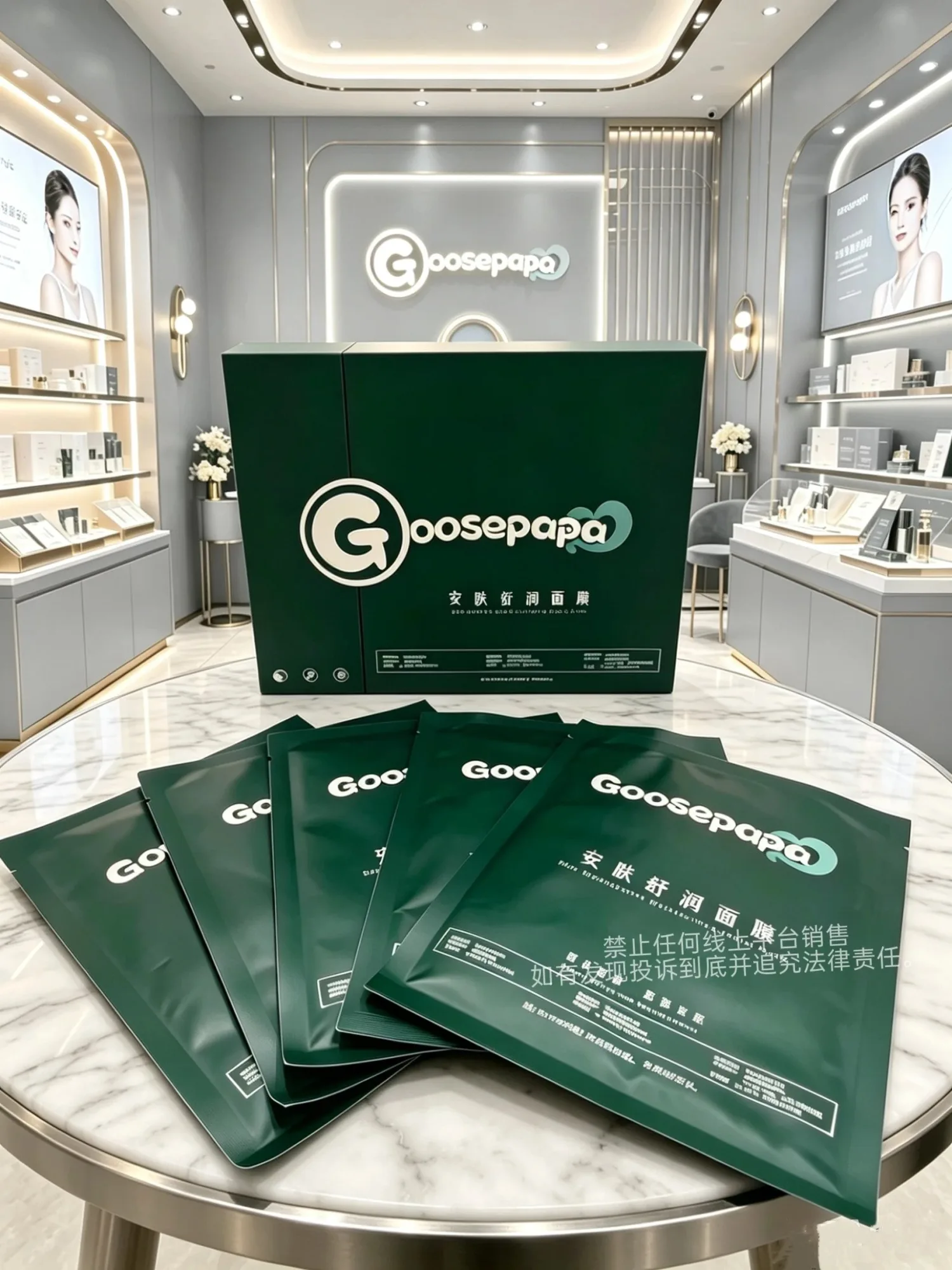 #Goosepapa安肤舒润面膜(紧致收缩毛孔)，规格30ml*5片/盒，箱规50盒/件，保质期2029年4月8日，产品重0.32kg 图片 5