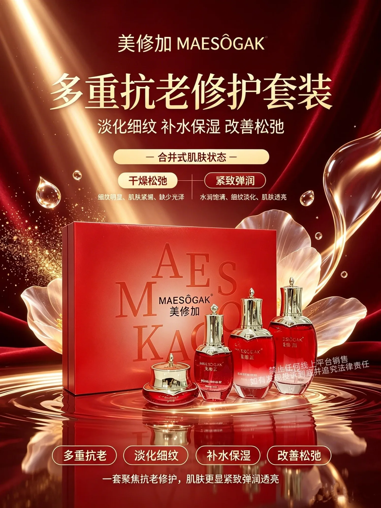美修加高端家居护肤系列(4款功效)，箱规是 14套/件，保质期 2029 年4月1日，套盒重:2kg 图片 4