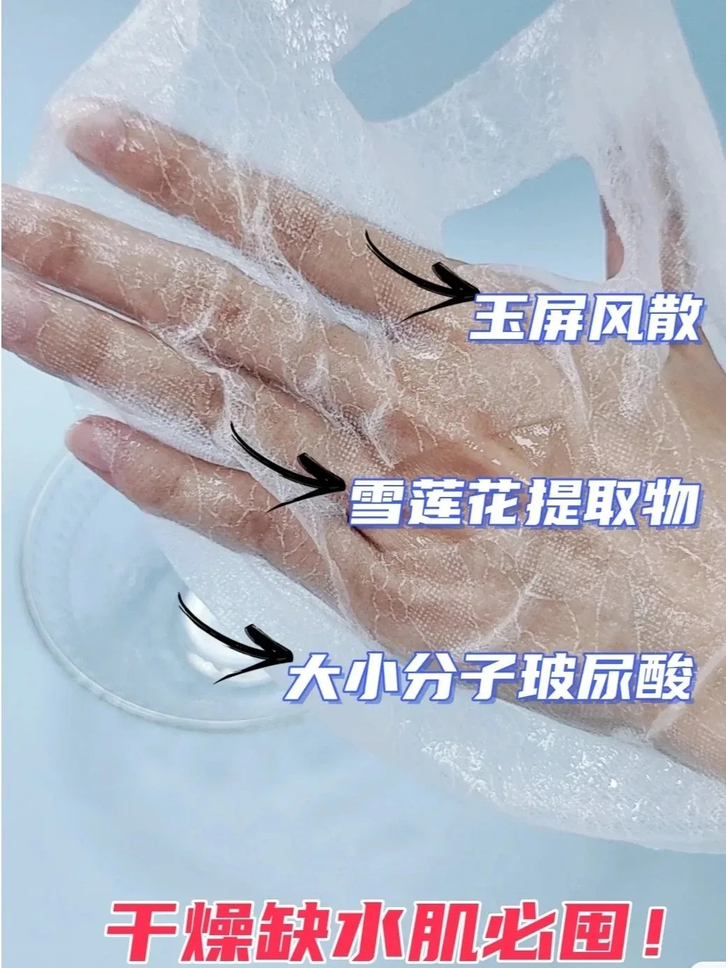 Goosepapa安肤舒颜面膜➕网纱内衬，胶原蛋白蕾丝面膜，高端贵妇面膜，抗衰补充胶原蛋白修护补水0.3公斤，一盒5片，一件50盒，保质期2029年3月 图片 9
