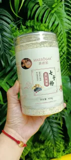 美修加草本面膜七子粉，草本海藻面膜粉，净含量400g，产品重0.5公斤。（保质期:2029年4月1日，无规格箱
