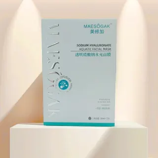 1件，美修加透明质酸钠水光面膜（深层补水）。有内托，一盒5片，一箱100盒，（保质期：2028年11月03日