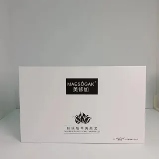 2029年2月28，美修加肌底植萃美颜套，草本膏皮膜套盒，18次装，24套/件，产品重0.95kg。